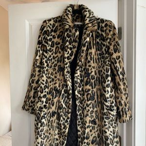 Alice + Olivia Montana Leopard Faux Fur Coat